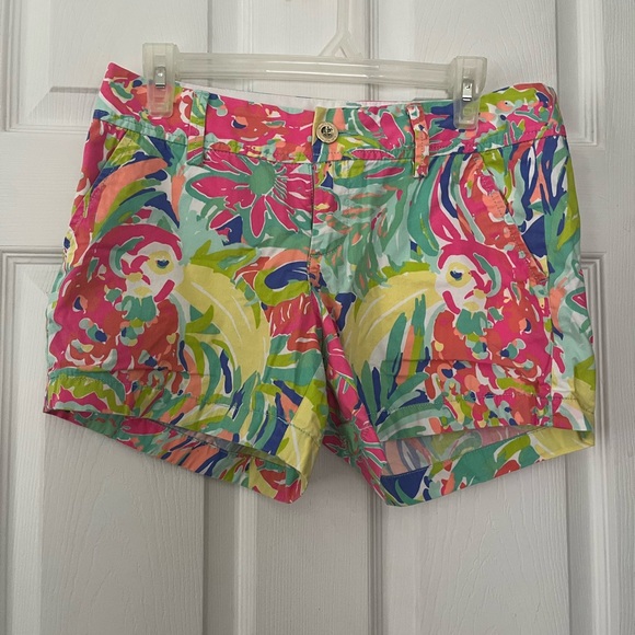 Lilly Pulitzer Women's Tropical Print Shorts - Multicolor - Picture 1 of 1
